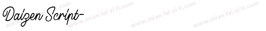 Daizen Script字体转换